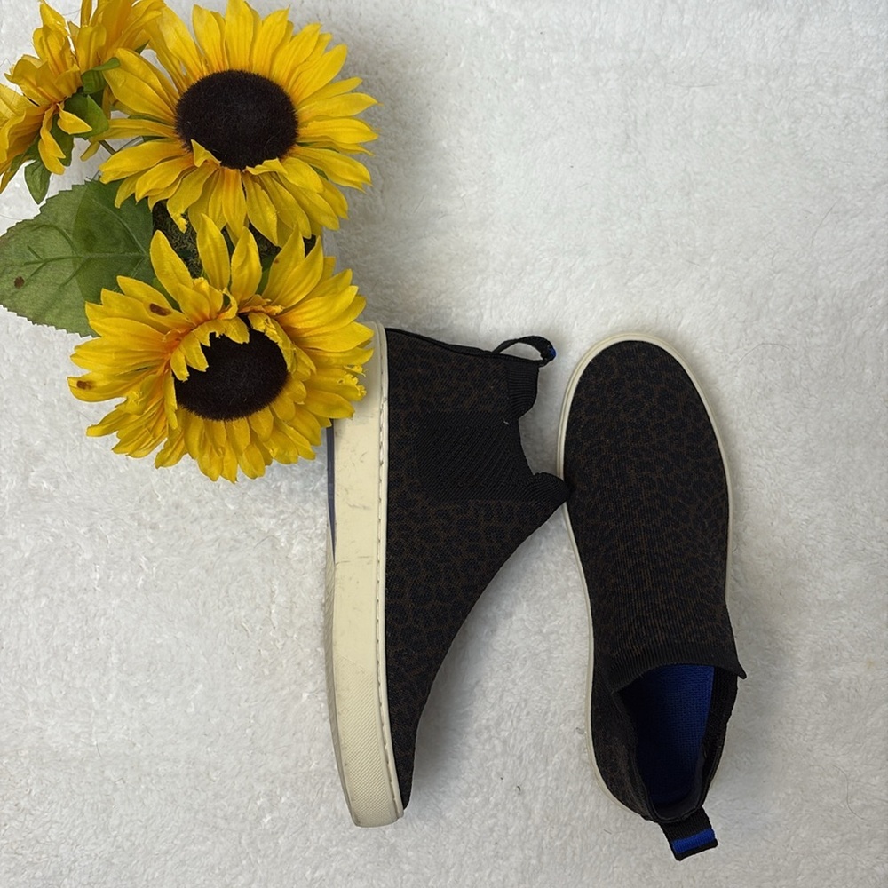 Rothy’s Chelsea Expresso Spot Mid Top Sneakers - Picture 2 of 3